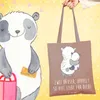 Mr. & Mrs. Panda Tote Bag Trennung von den Eltern - Braun Produktbild-Vorschau 2