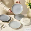 Teller Set 6-teiliges Ø19,5 cm Keramik Essteller, Speise- & Produktbild-Vorschau 4