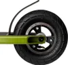 Close-up of the rear wheel and deck of a green scooter. Náhled obrázku produktu