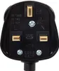 Steckeradapter Typ G (UK) BS-1363, Schwarz, mit Produktbild-Vorschau 2