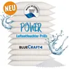 A stack of white desiccant bags with text and graphics indicating product features and branding. Produktbild-Vorschau