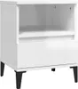 vidaXL Nočné stolíky 2 ks. Biely vysoký lesk 40x35x50 cm Náhľad obrázku produktu 6