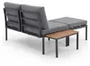home24 Loungeset - 3-teilig - Aluminium - Grau Produktbild-Vorschau 6