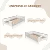 Crazy Pine Kinderbett 100x200 cm – Hohes Montessori Produktbild-Vorschau 3