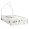 Lit de camp pour enfants avec design de cheminée, barrière Voir les images du produit 6