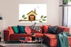 MuchoWow® Poster Illustration einer Eule und ihres Hauses Produktbild-Vorschau 2