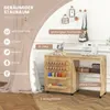 COSTWAY skříňka a stůl na šití 2 v 1, skládací, šicí stůl, Náhled obrázku produktu 5