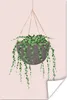 MuchoWow® Poster Pflanzen - Hängender Blumentopf 120x180 cm Produktbild-Vorschau 1