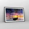 Gerahmtes Poster - Schwarzer Rahmen - Boot Sonnenuntergang Produktbild-Vorschau 8