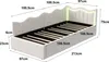 A diagram of a bed with dimensions indicated by text and lines. Anteprima dell’immagine prodotto