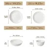 10,25 Zoll Essteller, 8,25 Zoll Dessertteller, 900ML Suppenteller, 720ML Schale Náhled obrázku produktu