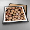 Gerahmtes Poster - Schwarzer Rahmen - Holz Baumstämme Produktbild-Vorschau 3