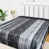 Tagesdecke Überwurf Bettüberwurf 220x240 Grau Schwarz Produktbild-Vorschau 4