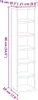 Mobiletto per CD bianco 21x20x88 cm Materiale a base di Anteprima dell’immagine prodotto 6