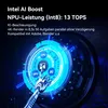 A futuristic graphic illustrating AI processing power with CPU, GPU, and AI icons. Produktbild-Vorschau
