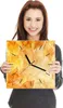 Wanduhr aus Glas mit Motiv Herbstblätter- 30 x 30 cm - Produktbild-Vorschau 4