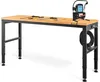 Höhenverstellbare Werkbank 135 x 46 x 72 - 97 cm Produktbild-Vorschau 1