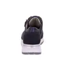 A rear view of a blue and silver shoe on a white background. Náhľad obrázku produktu