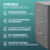 CASARIA® Comodino 3 Cassetti Mobiletto Capiente 54x39x28 cm Anteprima dell’immagine prodotto 9
