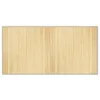vidaXL Teppich Rechteckig Hell Natur 100x200 cm Bambus Produktbild-Vorschau 1