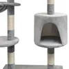 vidaXL Cat Cat Tree 125 cm Grey Náhľad obrázku produktu 2