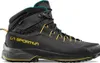 Schwarzer TX4 Evo Mid Gtx Approach Schuh von La Sportiva mit gelben Akzenten und hohem Schaft. Náhled obrázku produktu
