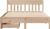vidaXL Massivholzbett ohne Matratze 140x190 cm Kiefernholz Produktbild-Vorschau 4