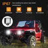 Fiqops Obdélníkové LED pracovní světlo IP67 Vodotěsné 12V Náhled obrázku produktu 3