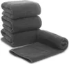 4x ARLI Duschtuch 60 x 120 cm anthrazit - 100% Baumwolle ( Produktbild-Vorschau 1