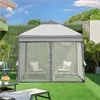 A backyard scene with a gazebo, chairs, and outdoor furniture. Produktbild-Vorschau