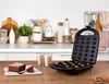 Adler , 24 Waffel(n), Abbildung, Schwarz, Bakelit, 1400 W, Produktbild-Vorschau 7