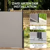 Outsunny Seitenmarkise, 300 x 140cm Gartenmarkise, Produktbild-Vorschau 6