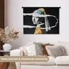 MuchoWow® Wandteppich Wandbehang Mädchen mit Perlenohrring Produktbild-Vorschau 2