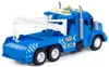 Abschleppwagen Kinder Spielzeug LKW PROFI blau Schwungrad Produktbild-Vorschau 3