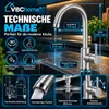 VBChome spoelbak, graniet, zwart, met kraan, 55 x 44 cm, Productafbeelding-voorbeeld 8