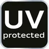 A graphic with text indicating UV protection. Produktbild-Vorschau