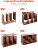 SucceBuy Holz-Literatur-Organizer mit 24 Fächern und Produktbild-Vorschau 6