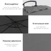Outsunny Parasol dšŠportšŠ 3 x 2 m parasol rectangulaire Voir les images du produit 4