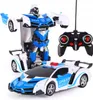 Auto della polizia telecomandata robot trasformabile 2in1 Anteprima dell’immagine prodotto 4