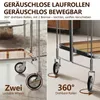 Carrello di servizio in acciaio inossidabile con 2 ripiani Anteprima dell’immagine prodotto 5