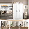 Mobiletto alto per cucina Merax, con ripiano per spezie, Anteprima dell’immagine prodotto 12