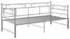 vidaXL Tagesbett Ausziehbar Grau Metall 90x200 cm Produktbild-Vorschau 3