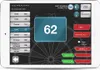 A tablet screen displaying a dart game interface. Produktbild-Vorschau