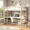 UnboxG Etagenbett Hochbett 90x200cm mit  Schreibtisch Produktbild-Vorschau 1