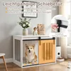 COSTWAY Hundekäfig Möbel, 80 cm Schwere Hundebox mit Produktbild-Vorschau 7