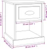 vidaXL Nočný stolík s vysokým leskom biely 39x39x47,5 cm Náhľad obrázku produktu 8