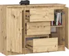 Komoda AKORD K100 Dąb Artisan mat 101 cm 2 drzwi 3 szuflady Podgląd zdjęcia produktu 2