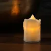 LED Kerze Mini - Kunststoff - gelb flackernde LED - H: 6cm, Produktbild-Vorschau 3