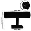 Belle Vous T Bar Schmuckständer Schwarz, Samt Armbandhalter Produktbild-Vorschau 9