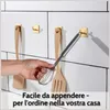 DEKAZIA® 4 ganci adesivi porta asciugamani bagno adesivo Anteprima dell’immagine prodotto 5